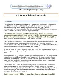 2012 Survey of UN Depository Libraries