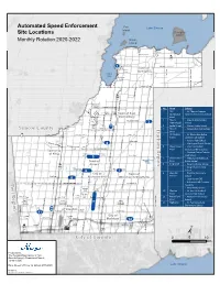 Automated Speed Enforcement Site Locations
