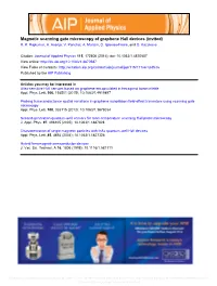 Magnetic Scanning Gate Microscopy of Graphene Hall Devices (Invited) R