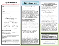 2021 Registration Form