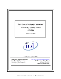 Data Center Bridging Consortium