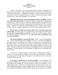 Jonah #1 Introduction to Jonah Jonah 1:1