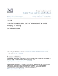 Contagious Discourse: Germs, Mass Media, and the Shaping of Reality