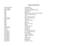 Composer/Performer