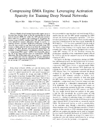 Leveraging Activation Sparsity for Training Deep Neural Networks