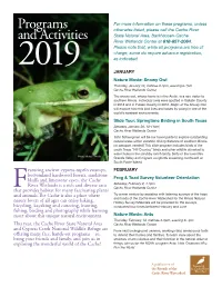 Programs and Activities 2019