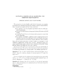 Rational Points on K3 Surfaces and Derived Equivalence