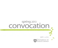 Spring 2013 Convocation