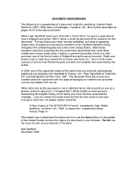 A New History of the SPOFFORTH Family", Compiled by Capt
