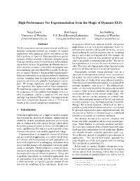 High Performance Tor Experimentation from the Magic of Dynamic Elfs