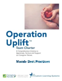 Morale Best Practices