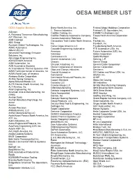Oesa Member List