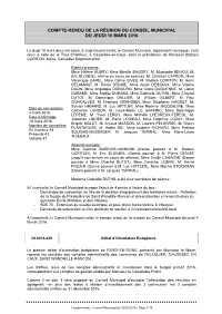 Reunion Du 16 Mars 2001