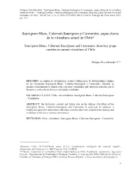 Sauvignon Blanc, Cabernet-Sauvignon Y Carmenère