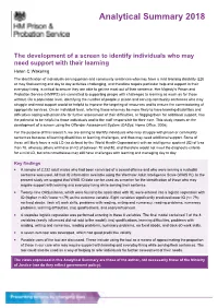 The Development of a Screen to Identify Individuals Who May Need Support with Their Learning