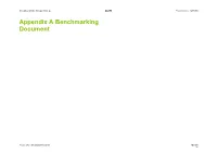Appendix a Benchmarking Document