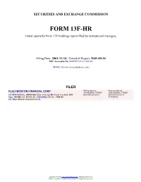 FLEETBOSTON FINANCIAL CORP (Form: 13F-HR, Filing Date: 11/14
