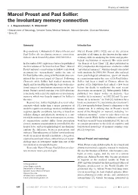 Marcel Proust and Paul Sollier: the Involuntary Memory Connection N J