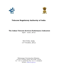 Telecom Regulatory Authority of India