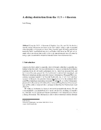 A Slicing Obstruction from the 10/8+4 Theorem