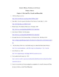 Chapter 11 Primary Sources