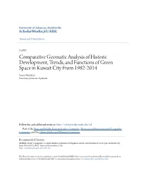Comparative Geomatic Analysis of Historic Development, Trends, And