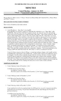 Council Minutes