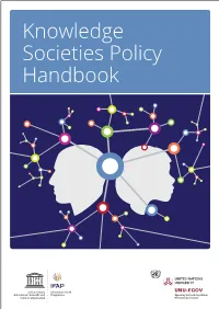 Knowledge Societies Policy Handbook