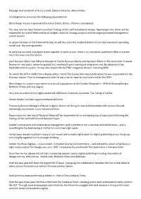 Message Sent on Behalf of Garry Linnell, Editorial Director, Metro Media