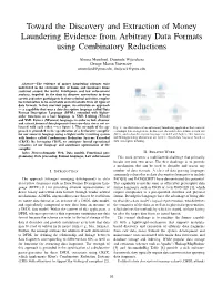 Toward the Discovery and Extraction of Money Laundering Evidence from Arbitrary Data Formats Using Combinatory Reductions