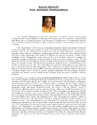 Keynote Address by Prof