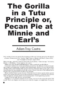 The Gorilla in a Tutu Principle Or, Pecan Pie at Minnie and Earl's