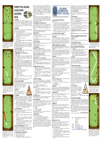 World Pool-Billiard Association Blackball Rules