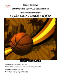 Coaches Handbook