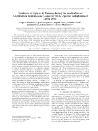 Incidence of Myiasis in Panama During the Eradication Of