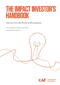 Lessons from the World of Microfinance