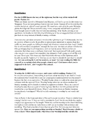 Psalms Devotionals