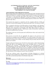 Synthesised Text of the MLI and the Ireland