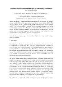 A Boundary-Spheropolygon Element Method for Modelling Sub-Particle Stress and Particle Breakage