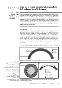A New Era in Corneal Transplantation: Paradigm Shift and Evolution Of