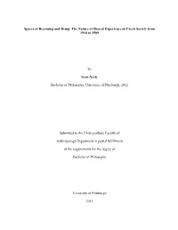 11I Spaces of Becoming and Being: the Nature of Shared Experience in Czech Society from 1918 to 1989 by Sean Neely Bachelor of P