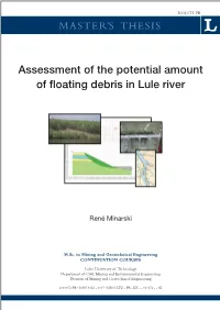 Assessment of the Potential Amount of Floating Debris in Lule River