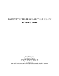 DDR Collections, 19501993