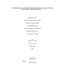 Environmental Optimists and Pessimists: E.O