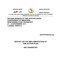 Report on the Implementation of the Action Plan Air