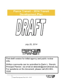 2014 Transit Development Plan