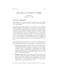 Boarding at the Speed of Flight