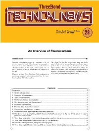 Overview of Fluorocarbons