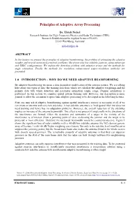 Principles of Adaptive Array Processing