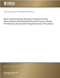 Bear Activity and Habitat Assessment of Eight Shoreline Areas in Glacier